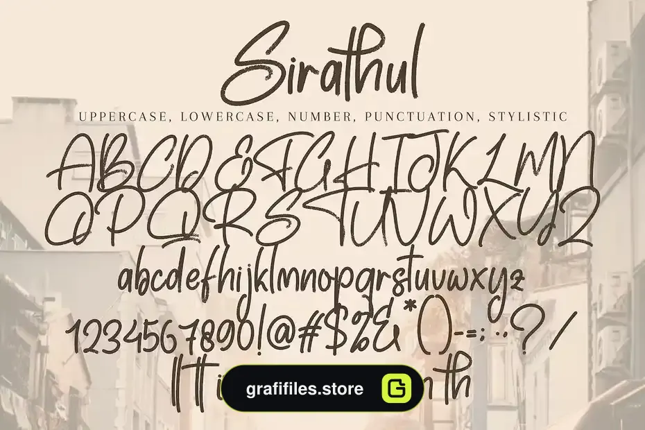 فونت انگلیسی Sirathul - 7