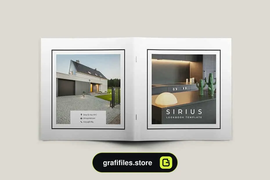 قالب ایندیزاین لوک بوک Sirius - 5