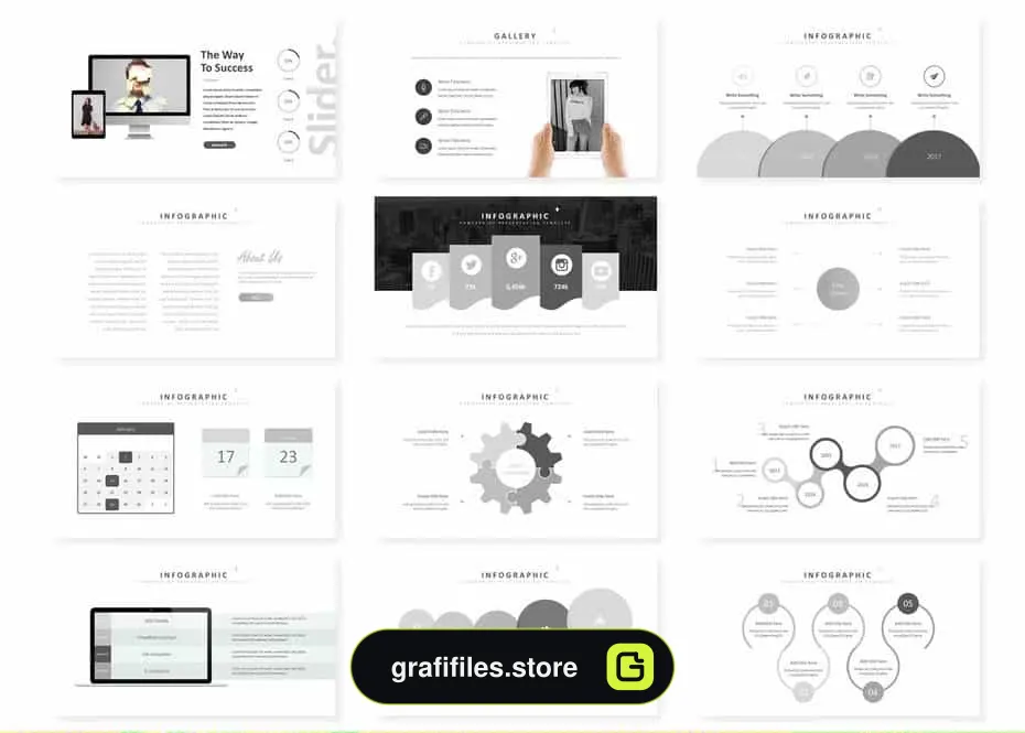 قالب پاورپوینت و گوگل اسلاید Slider - Google Slides Template