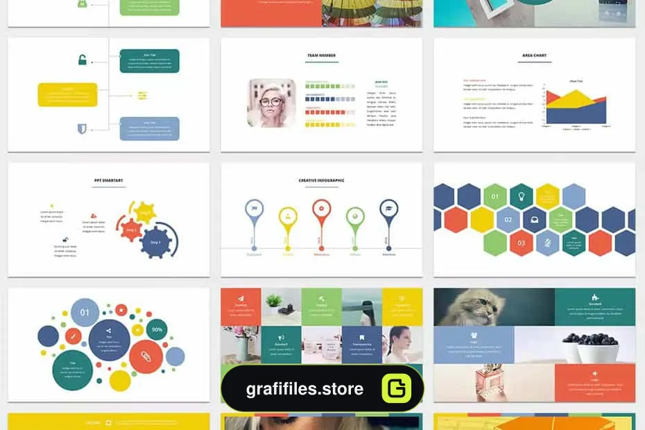 قالب پاورپوینت و کینوت Spectrum Presentation Template