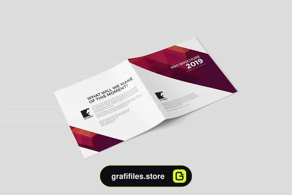 قالب ایندیزاین بروشور Square Brochure