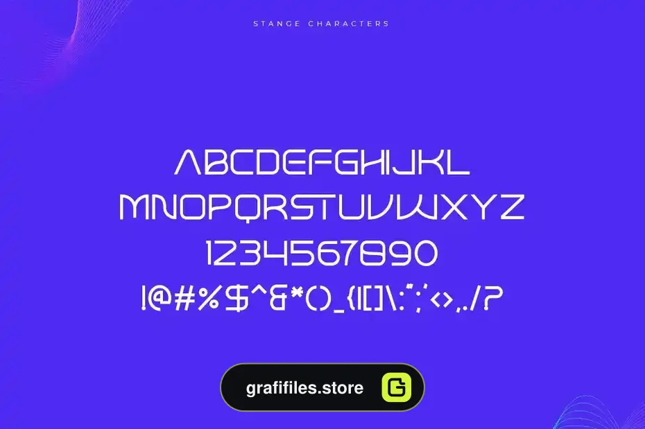 دانلود فونت انگلیسی STANGE - Modern Futuristic Font - 18 فونت انگلیسی STANGE - Modern Futuristic Font - 17