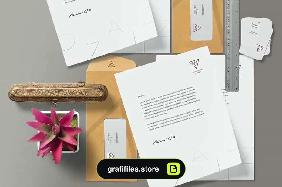 دانلود موکاپ ست اداری Stationery Mockup Scenes