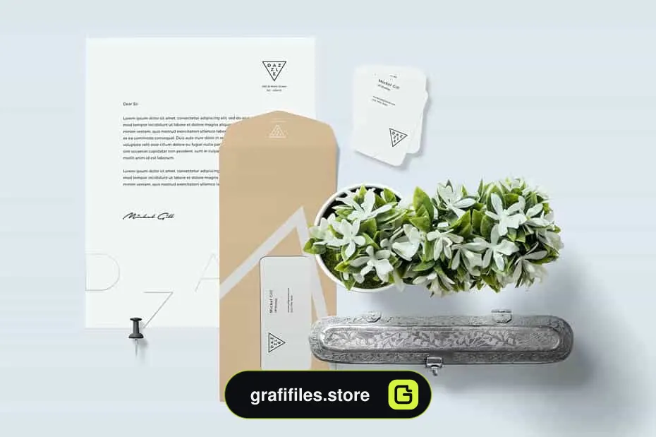 دانلود موکاپ ست اداری Stationery Mockup Scenes