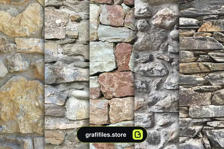 دانلود تکسچر دیوار سنگی Stone Wall Textures x10 - 1 تکسچر دیوار سنگی Stone Wall Textures x10