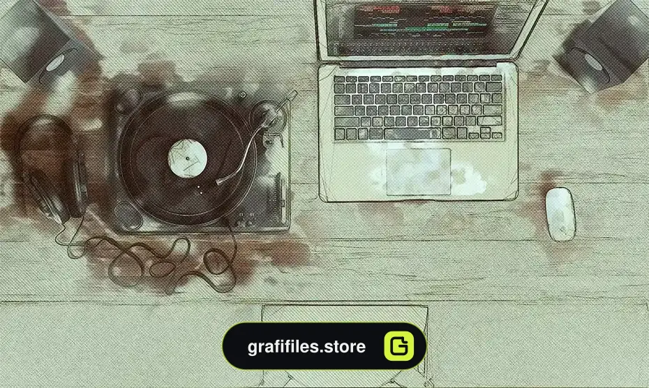 اکشن فتوشاپ افکت هنری Technical Art Photoshop Action - 13