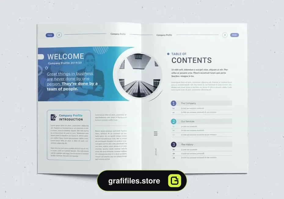 دانلود قالب آماده ورد نمونه کار شرکتی The Company Profile Word Template - 2 قالب آماده ورد نمونه کار شرکتی The Company Profile Word Template