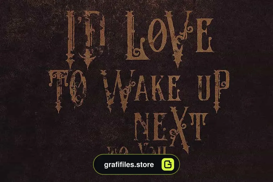 فونت انگلیسی The Crow - Vintage Style Font
