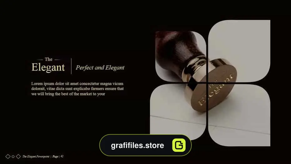 قالب پاورپوینت The Elegant