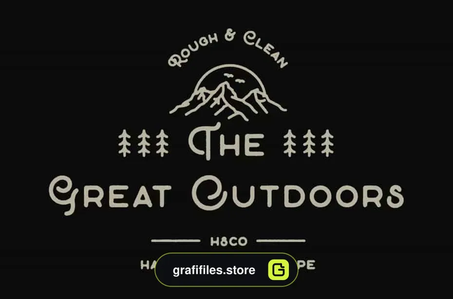 فونت انگلیسی The Great Outdoors