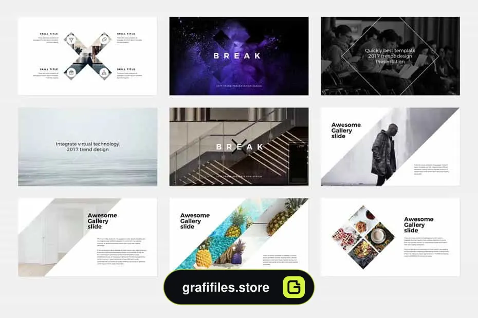 قالب پاورپوینت The X - Powerpoint Template