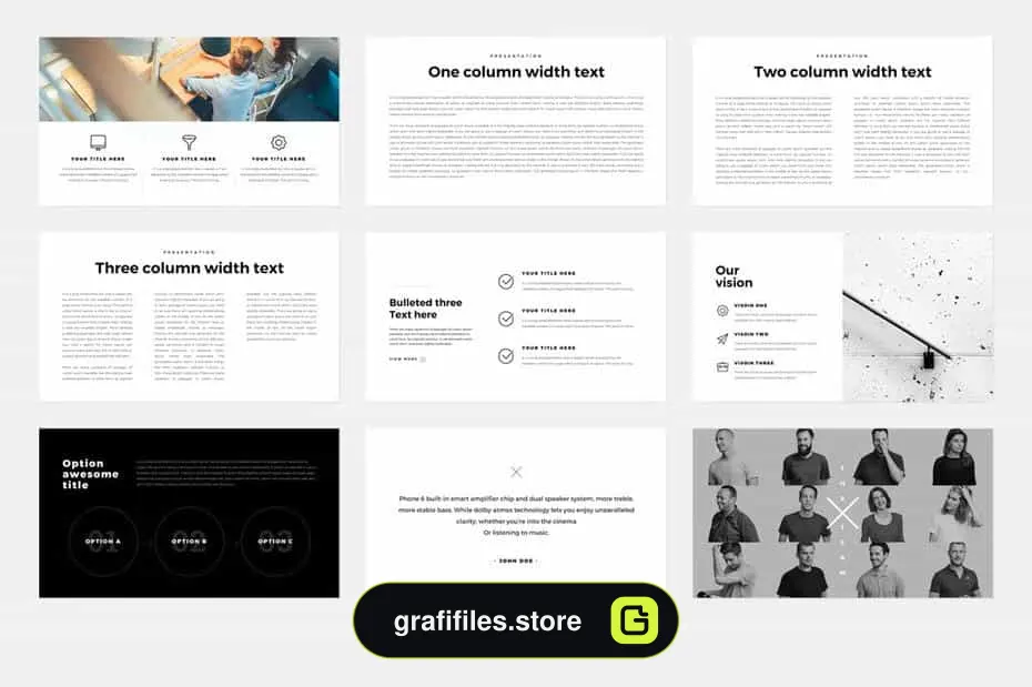 قالب پاورپوینت The X - Powerpoint Template