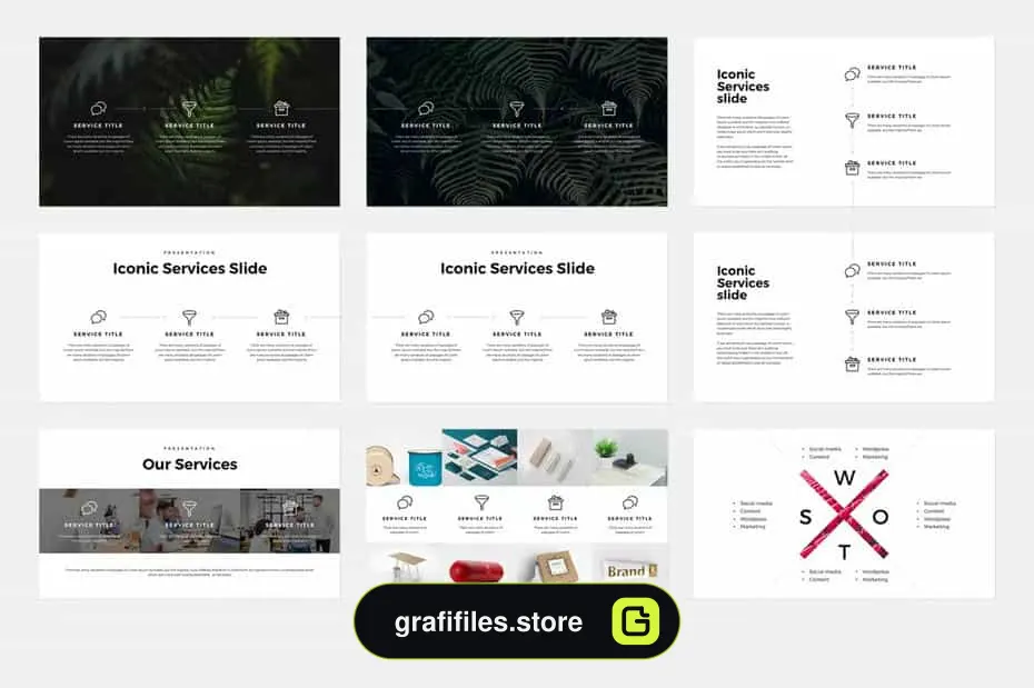 قالب پاورپوینت The X - Powerpoint Template