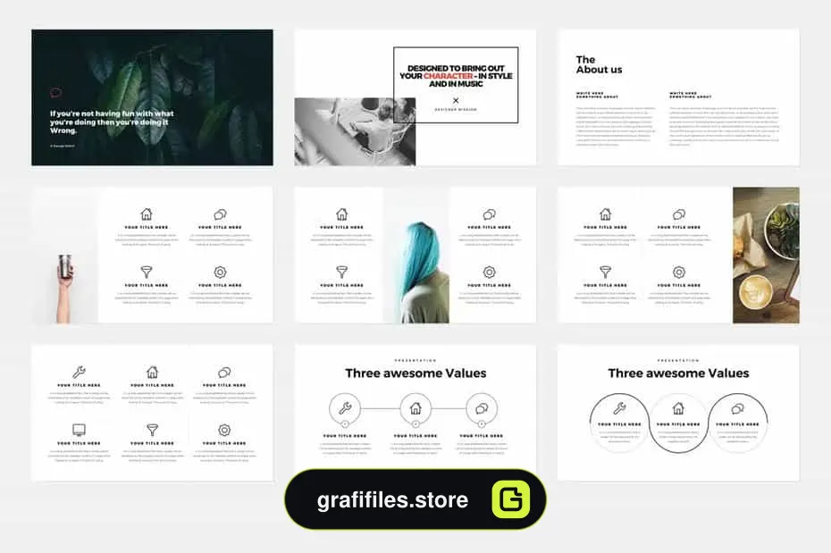 قالب پاورپوینت The X - Powerpoint Template