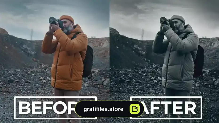 پریست اصلاح رنگ Titanium Noir LUT Pack - 1