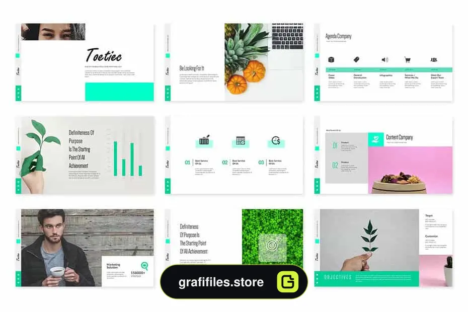 قالب پاورپوینت Toetiec Powerpoint Presentation