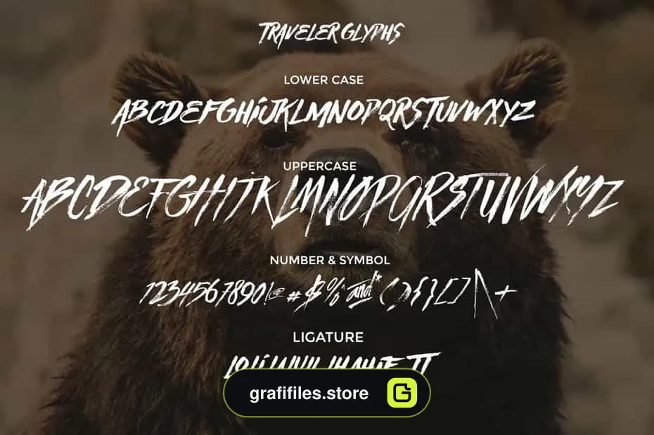 فونت انگلیسی مسافر Traveller
