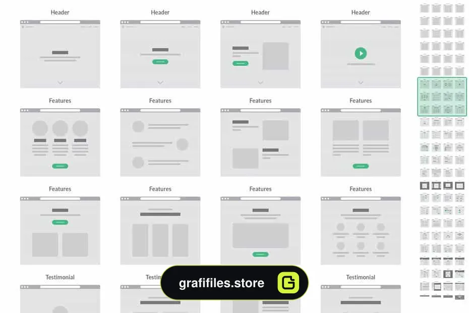 دانلود طرح لایه باز فلوچارت تجربه کاربری UX Flowchart Cards - 7 طرح لایه باز فلوچارت تجربه کاربری - 6