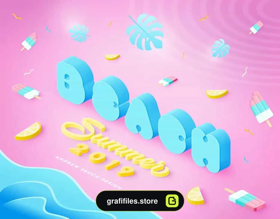استایل متن سه بعدی Vibrant 3D Text Effects - 9