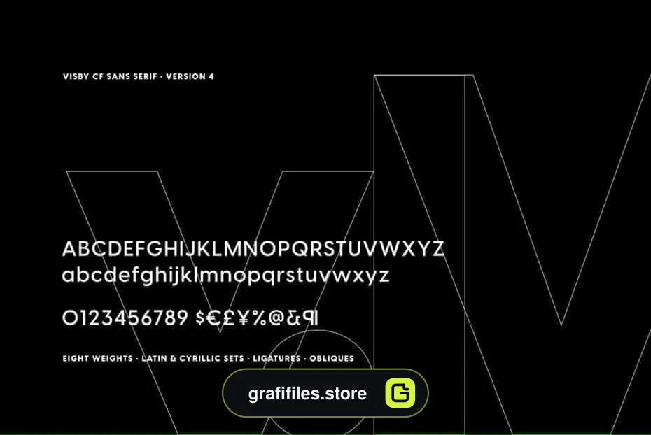 فونت انگلیسی Visby CF | geometric font family