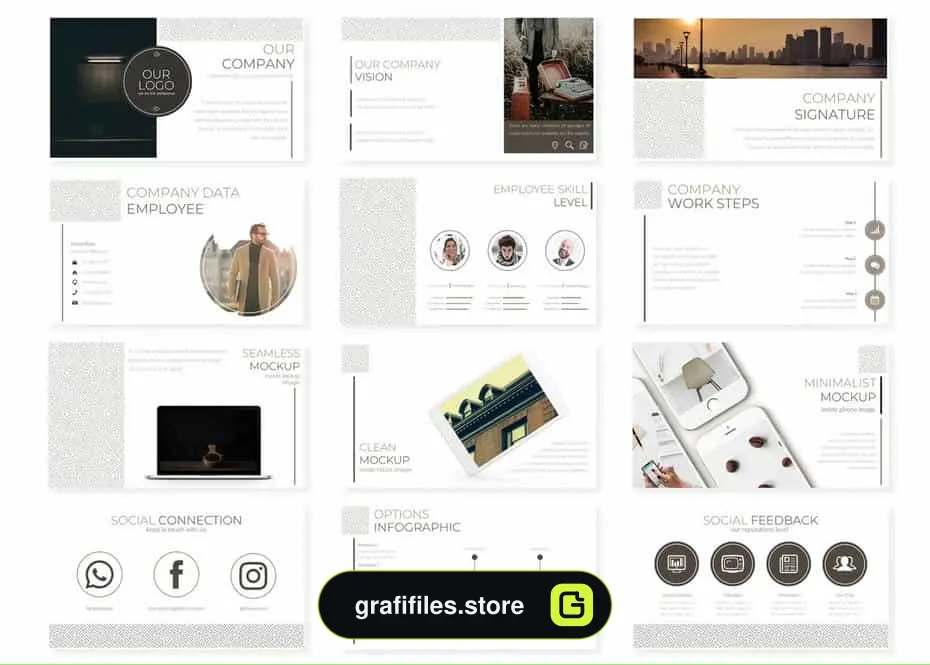 قالب پاورپوینت و گوگل اسلاید Vogue Monal - Google Slides Template