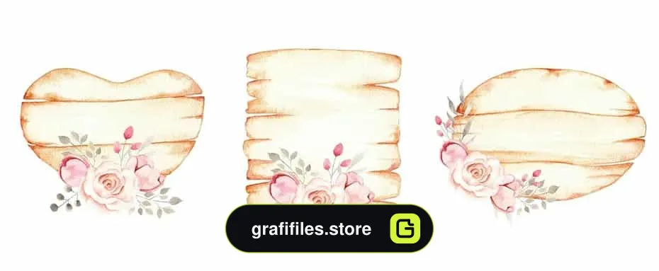 دانلود کلیپ آرت حروف الفبا با گل آبرنگی Watercolor Floral Alphabet - 6 کلیپ آرت حروف الفبا با گل آبرنگی - 5