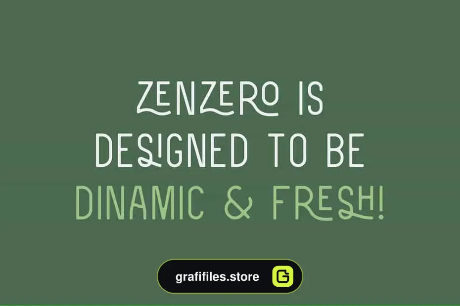 فونت انگلیسی صنعتی Zenzero Sans