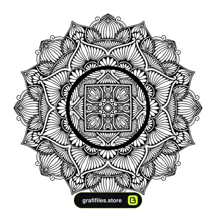 دانلود 14 طرح وکتور ماندالا – Mandala - 1