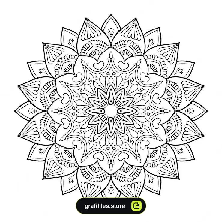 دانلود 14 طرح وکتور ماندالا – Mandala - 5