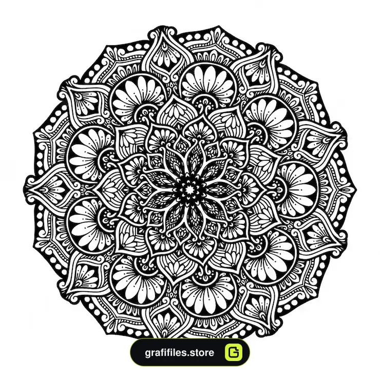 دانلود 14 طرح وکتور ماندالا – Mandala - 7