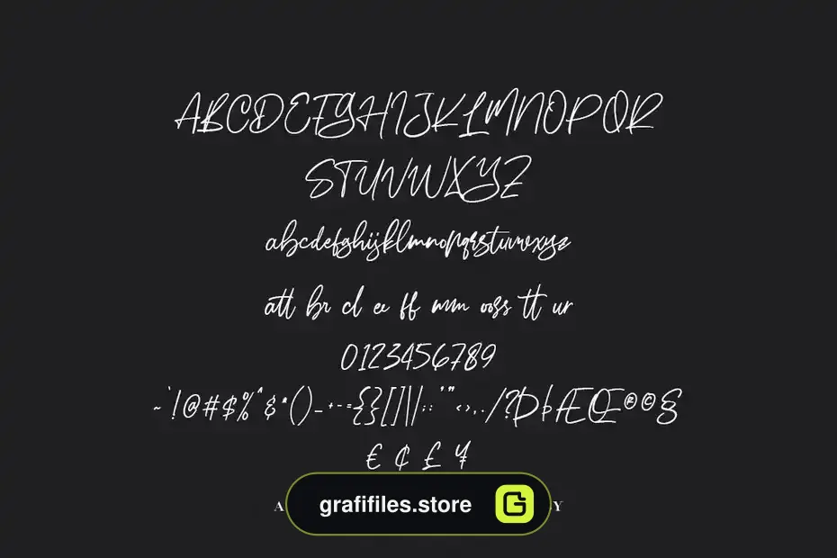 دانلود فونت انگلیسی دست نویس Agetien - Handwritten Font - 2 فونت انگلیسی دست نویس Agetien - Handwritten Font - 1