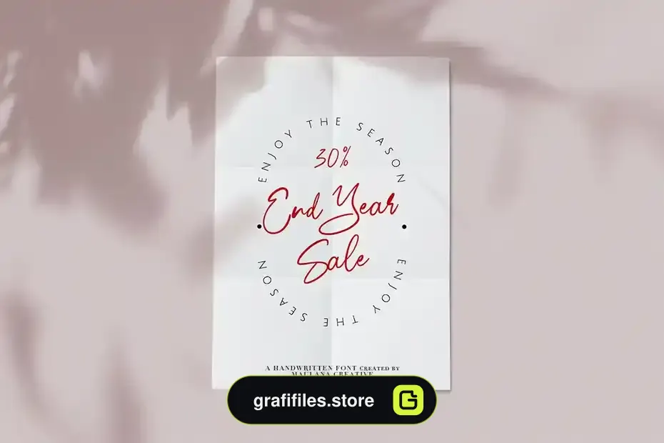 دانلود فونت انگلیسی دست نویس Agetien - Handwritten Font - 8 فونت انگلیسی دست نویس Agetien - Handwritten Font - 7