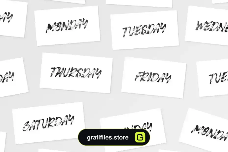 فونت انگلیسی دست نویس Awesome Typeface - 5