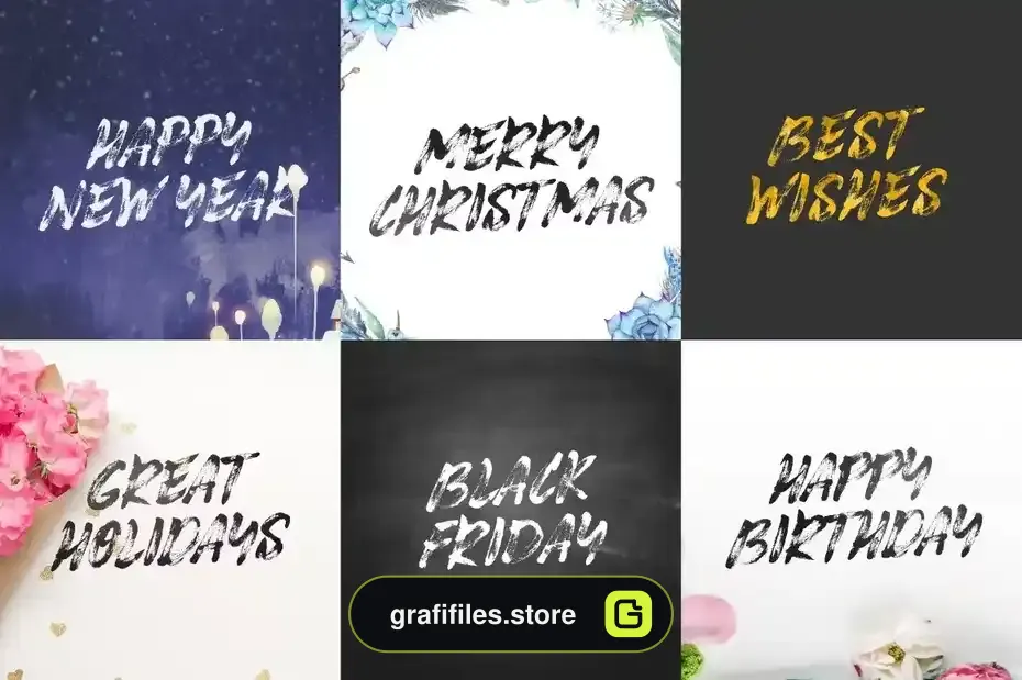 فونت انگلیسی دست نویس Awesome Typeface - 7
