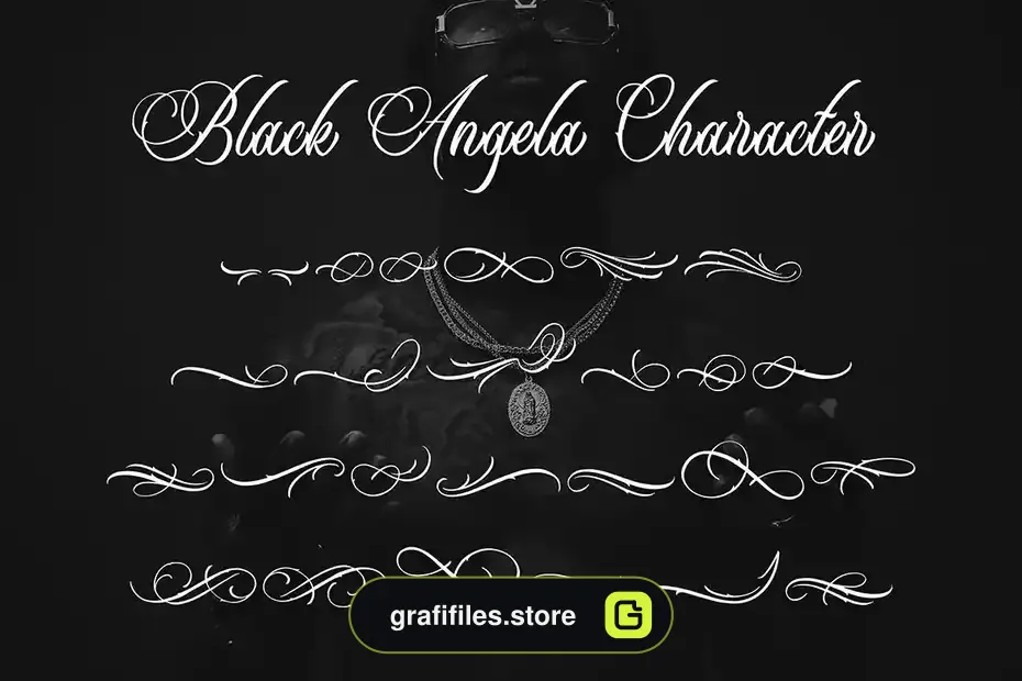 دانلود فونت انگلیسی تاتو Black Angela - Tattoo Font - 4 فونت انگلیسی تاتو Black Angela - Tattoo Font - 3