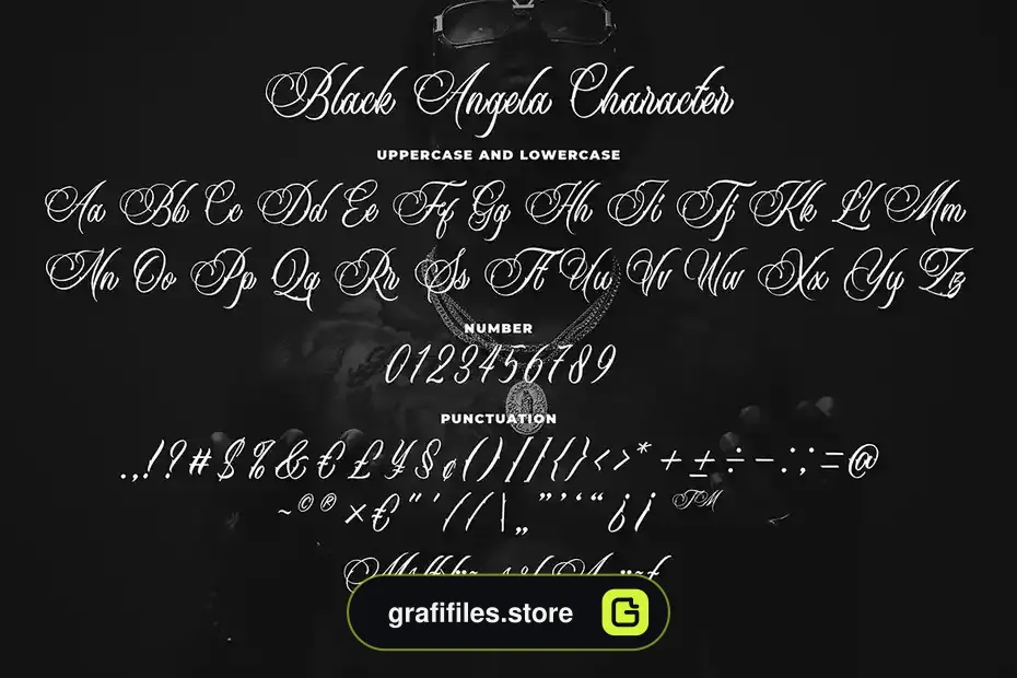 دانلود فونت انگلیسی تاتو Black Angela - Tattoo Font - 10 فونت انگلیسی تاتو Black Angela - Tattoo Font - 9