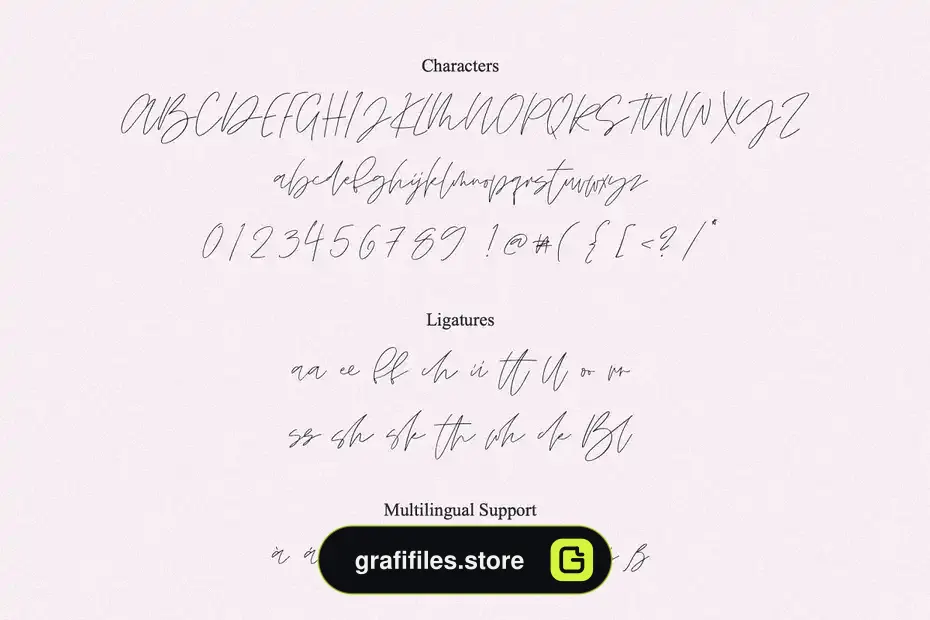 فونت انگلیسی دست نویس BLONDIE SCRIPT - 13