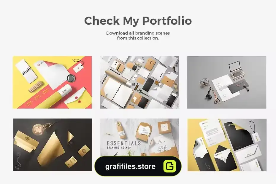موکاپ برندینگ Branding Mockup Essentials Vol 5 - 9