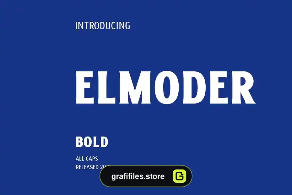 دانلود فونت ساده ELMODER BOLD