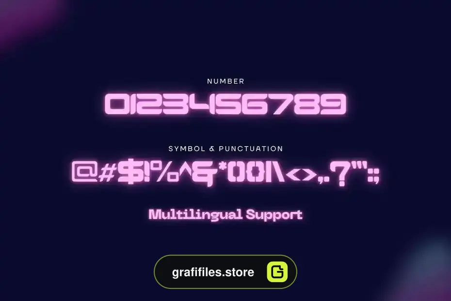 فونت انگلیسی لوگو Esport Graph - Logo Font - 9