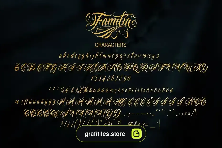 دانلود فونت انگلیسی تاتو Familia Tattoo Lettering Font - 8 فونت انگلیسی تاتو Familia Tattoo Lettering Font - 7