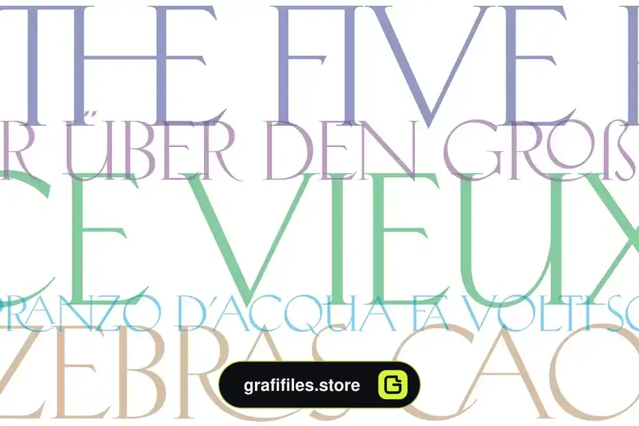 فونت انگلیسی کلاسیک Giovanna - Luxury Serif - 13