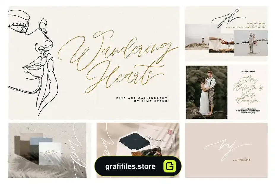 فونت انگلیسی دست نویس Handwritten Font Bundle - 23