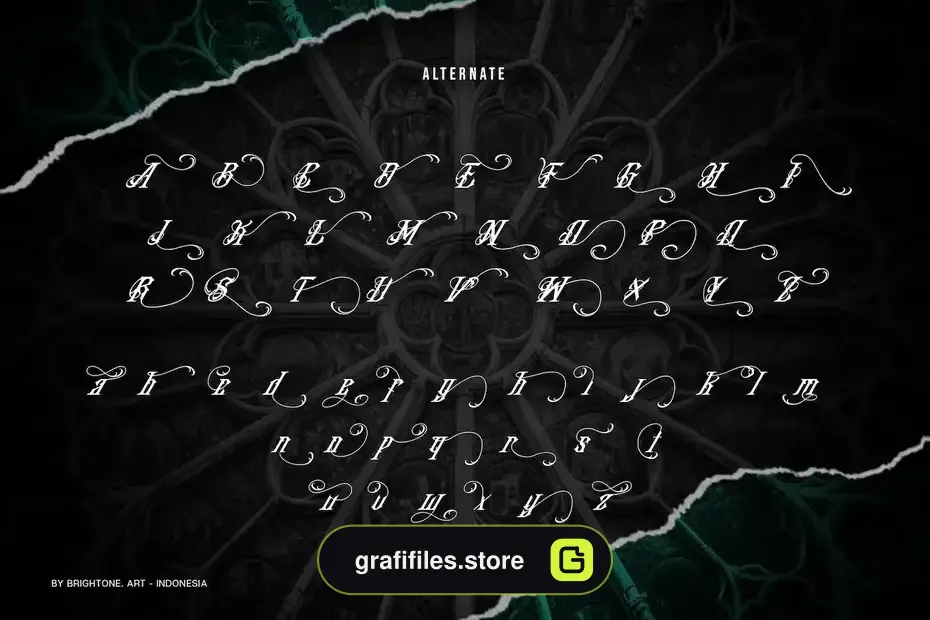 دانلود فونت انگلیسی تاتو Klausers - Blackletter - 14 فونت انگلیسی تاتو Klausers - Blackletter - 13