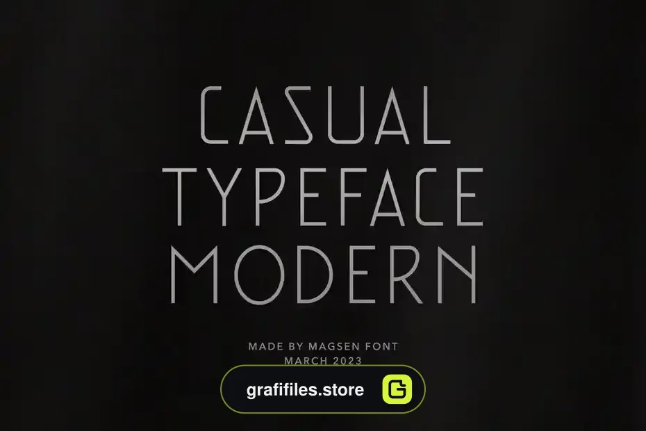فونت انگلیسی مدرن Magsen - Modern Font - 1