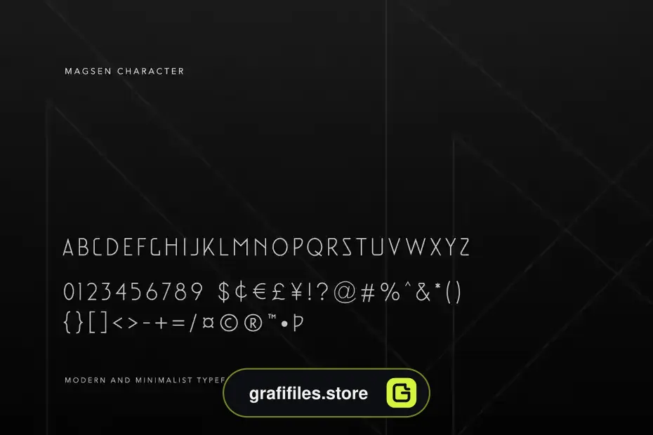 فونت انگلیسی مدرن Magsen - Modern Font - 7