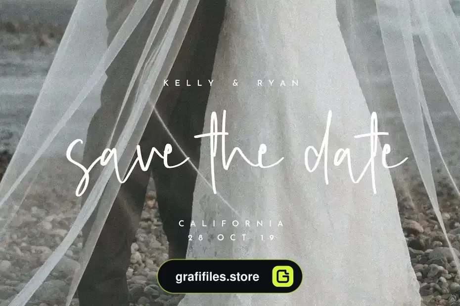 فونت انگلیسی دست نویس Malligoe - The Script Branding Font - 4