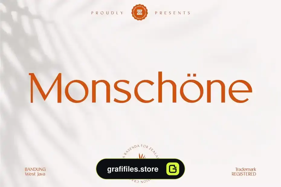 فونت انگلیسی گرافیکی MONSCHONE - 17