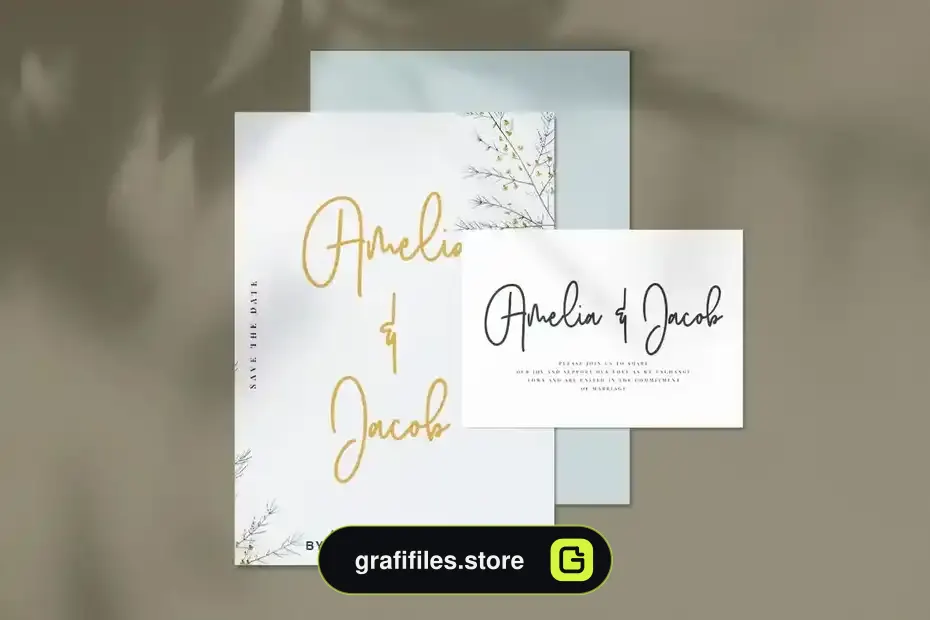 فونت انگلیسی دست نویس Orchids - Handwritten Font - 3