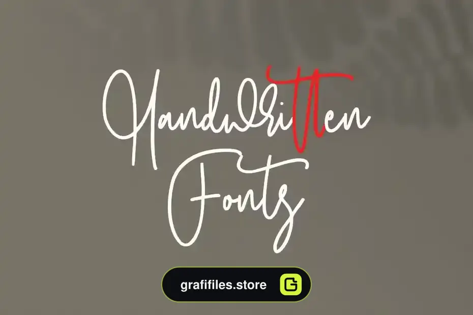 فونت انگلیسی دست نویس Orchids - Handwritten Font - 13